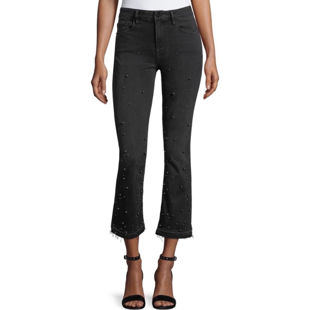 FRAME Crop Le Mini Boot Pearl Jeans